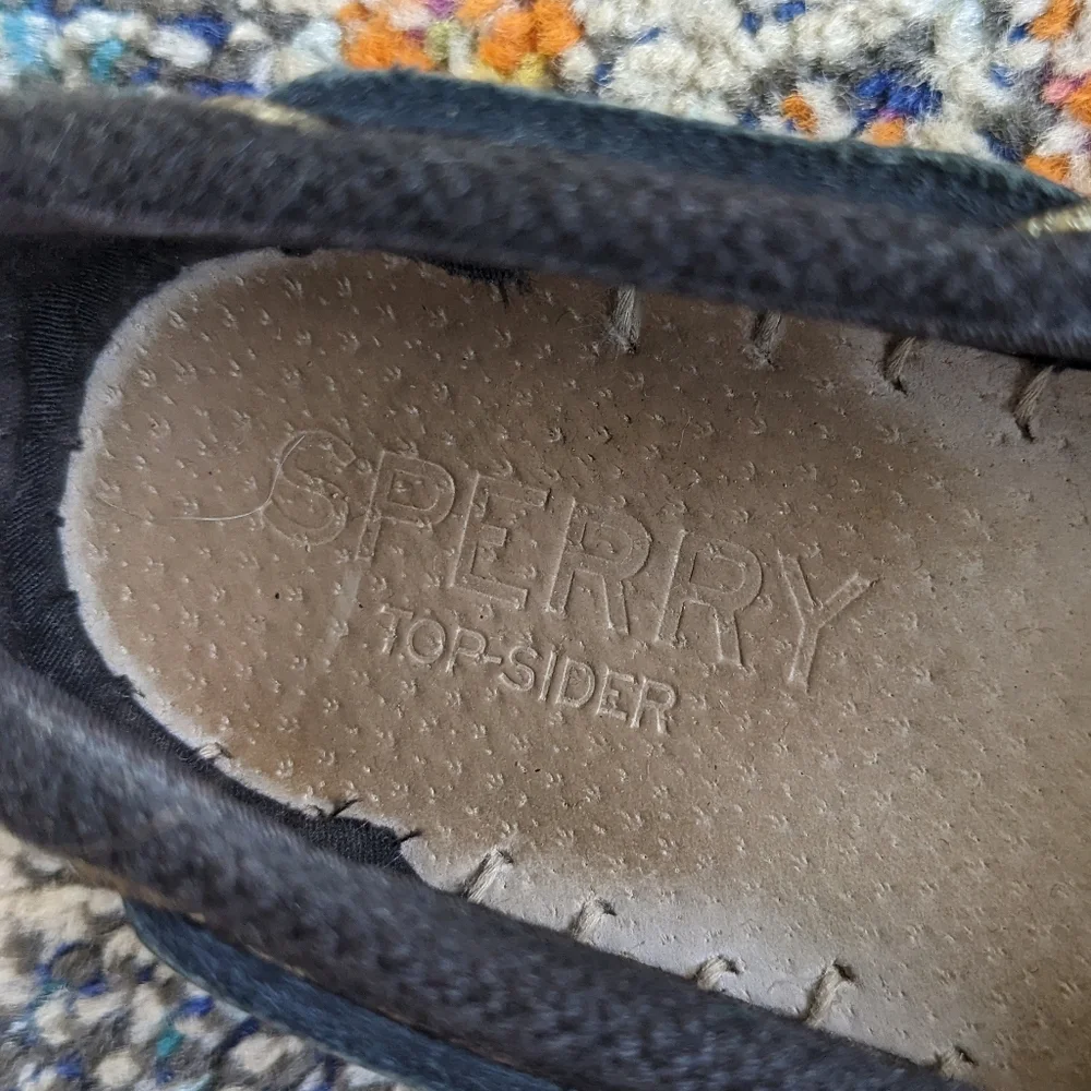 🍇 Sperry Black and White Espadrille Shoes